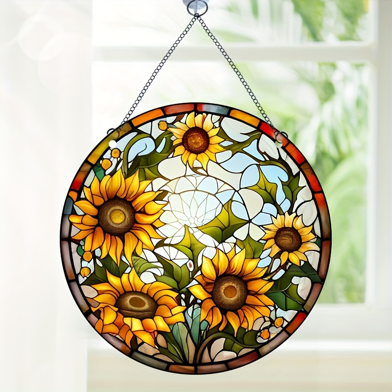 Floral Mirror Wall Stickers Sun Flower Shaped Acrylic Non - Temu Mexico