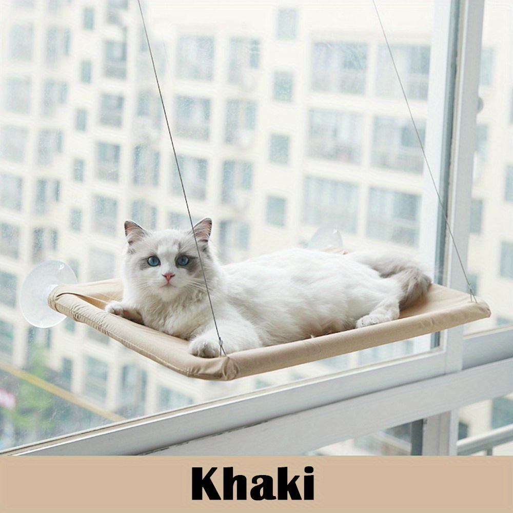 Qican Poleiro para janela de gato Rede para janela de gato