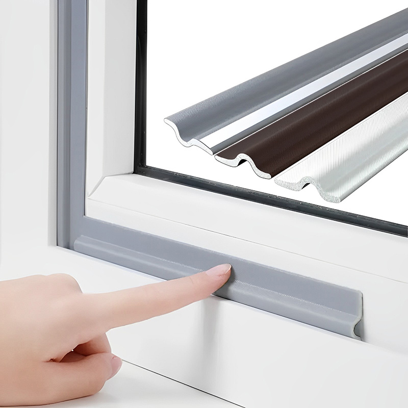 Sello de cepillo para ventana y puerta corredera de aluminio, tira a prueba  de polvo, burlete, burlete, 6mm x 6mm