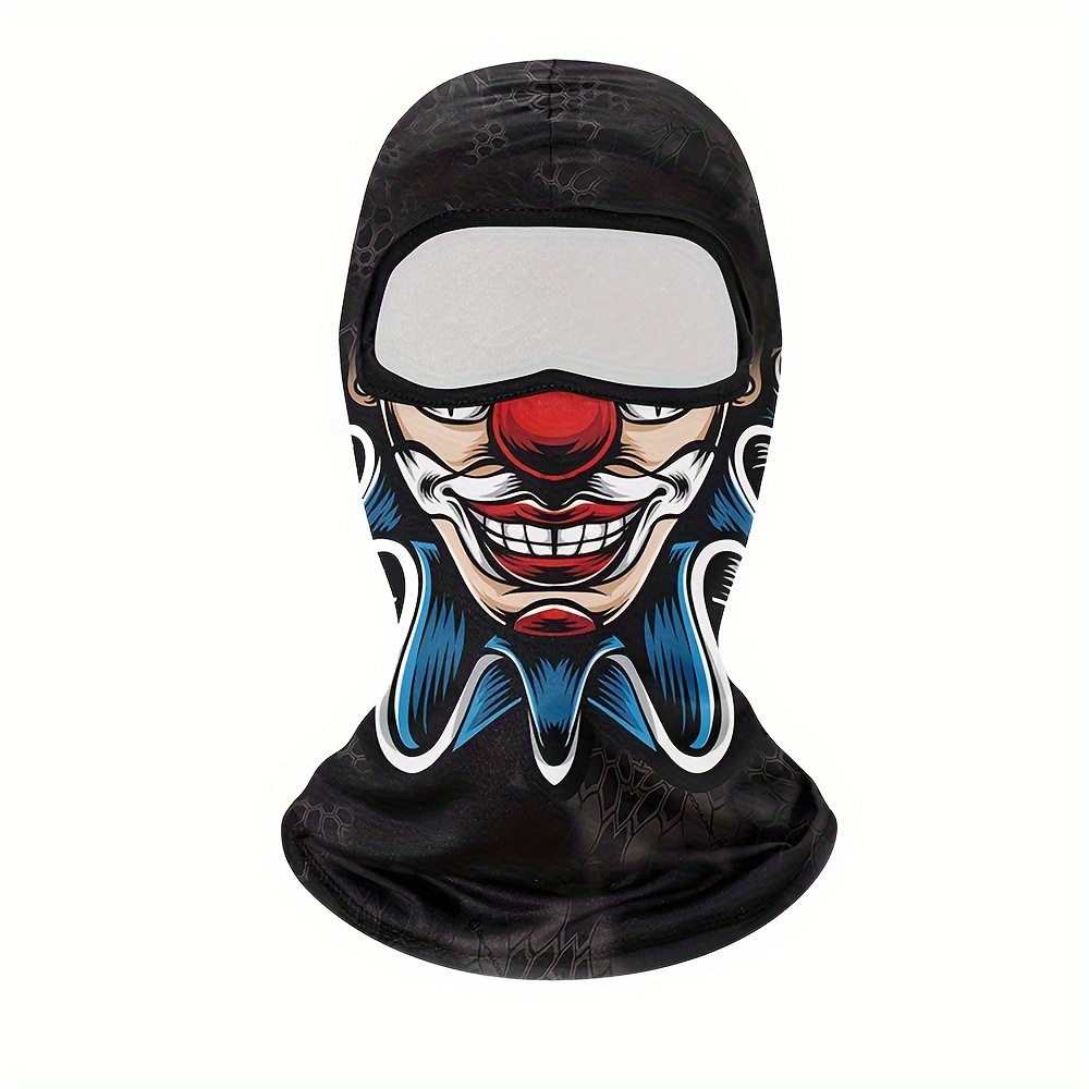 1pc Winter Warm Balaclava Windproof Sport Breaker Mask Cosplay Ghost Clown  Skull Costume Magic Moto Riding Helmet Scarf Headband Christmas Gift Props, Buy , Save