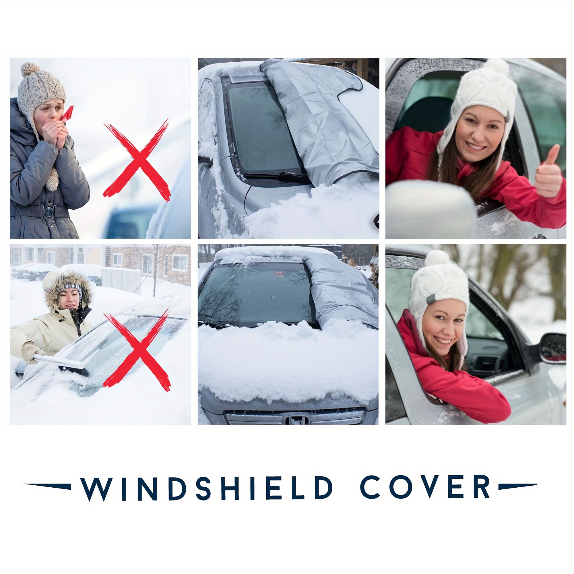 Universal Auto Schnee Abdeckung Winter Windschutzscheibe Sonnenschirm  Outdoor Wasserdicht Anti Eis Frost Auto Protector Autos Außenabdeckung