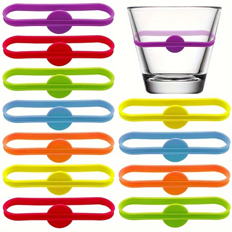 36 Colors Silicone Wine Glass Color Marker Set - Easy To Use And Durable  Party Cup Distinguisher Labels - Temu