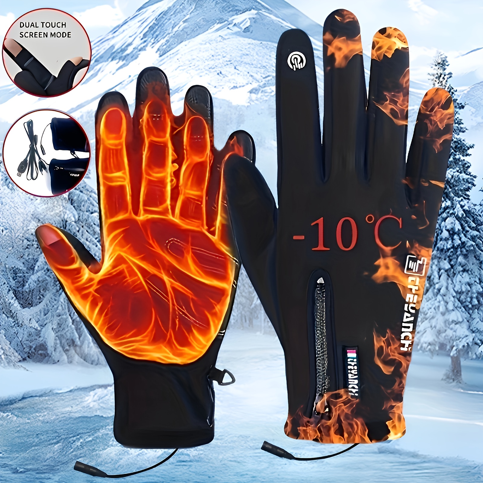 Gants chauds d'hiver pour femme - Doublure thermique - Pour écran tactile -  Doublure douce - Élastique et chaud - Pour l'hiver - Utilisation  quotidienne : : Mode