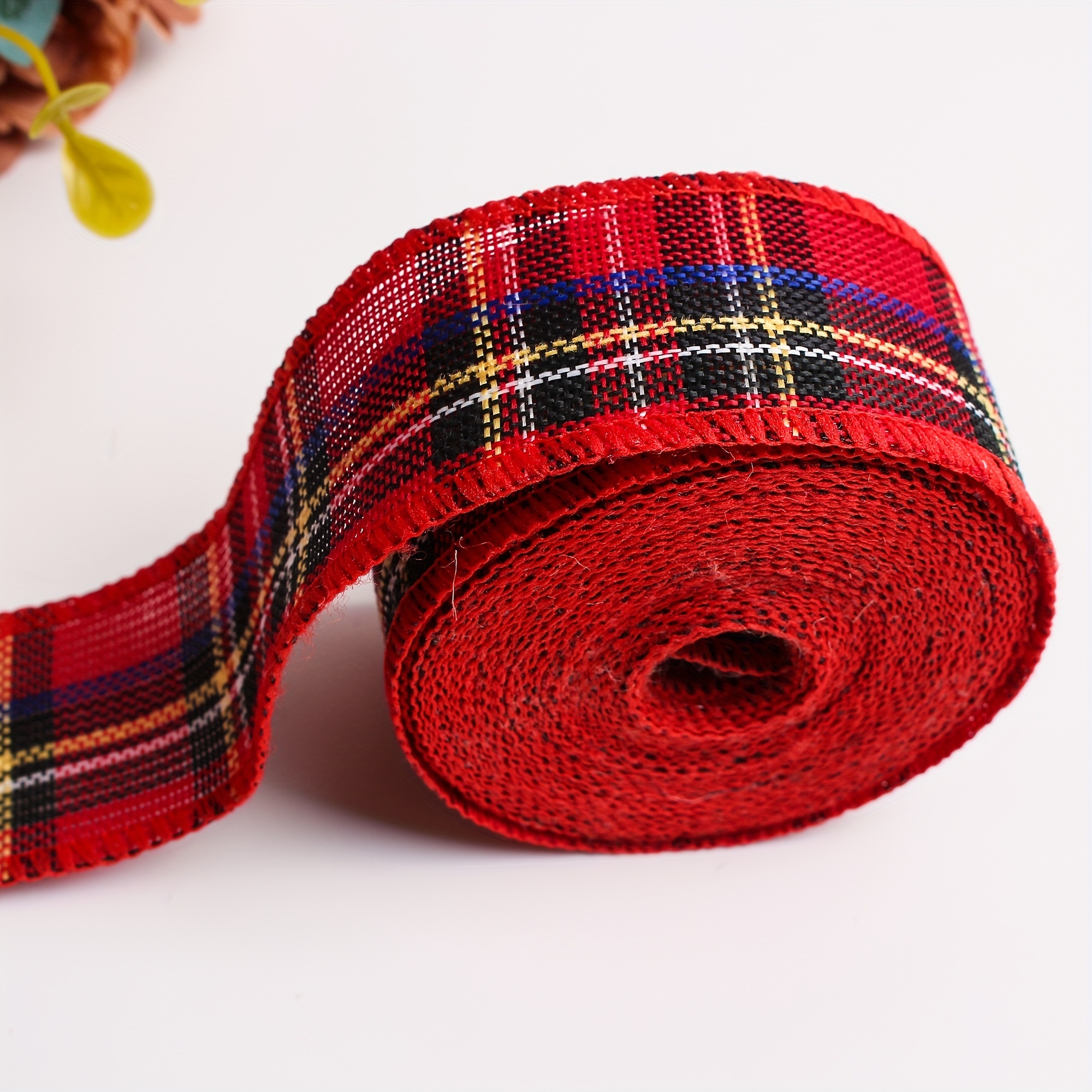 Red Tartan 6M Christmas Gift Wrap & Accessories Pack