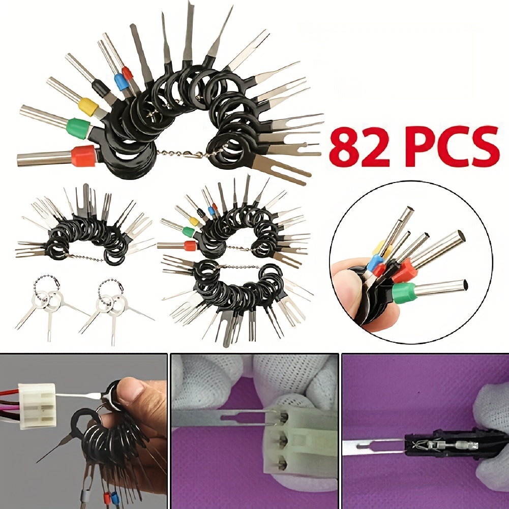  36 PCS Terminal Removal Tool Kit, Upgraded Pin Extractor Tool,  Terminal Ejector Kit, Electrical Wire Connector Pin Removal Tool Kit with a  Protective Bag for Car Automotive Most Connector Terminal 