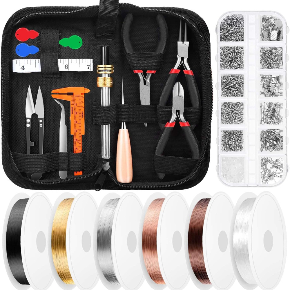 Jewelry Tools Kit Wire Wrapping Kit With Jewelry Making Tools Charms  Jewelry
