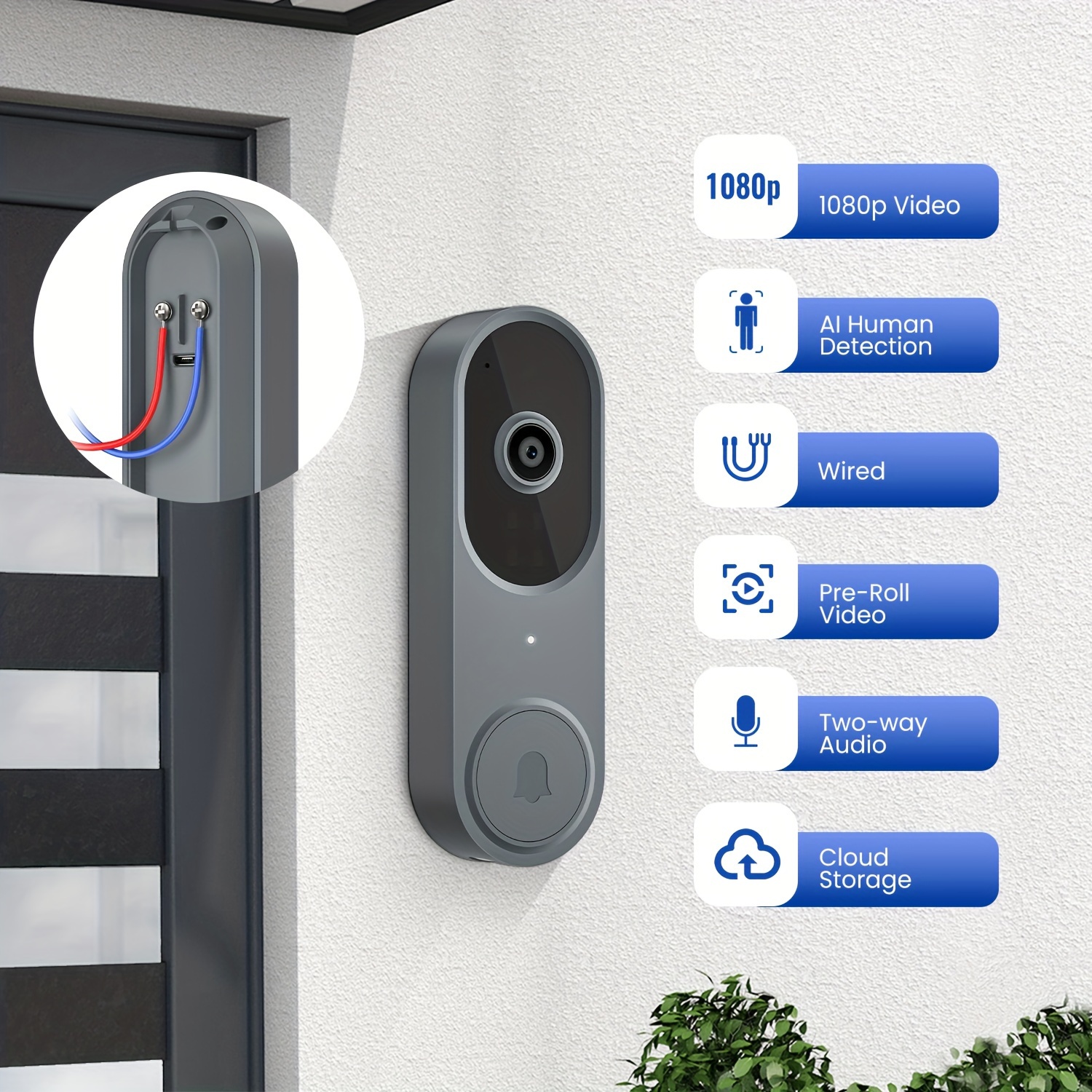 Closed Circuit Doorbell Camera Temu