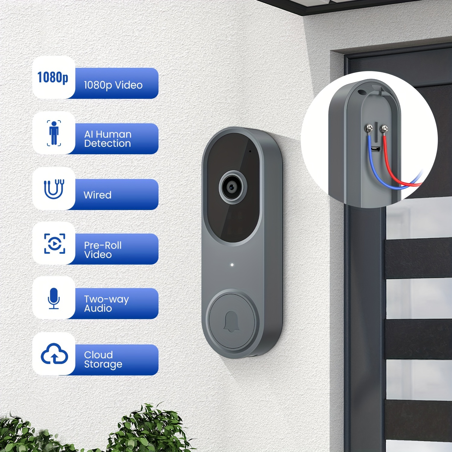 Closed Circuit Doorbell Camera Temu