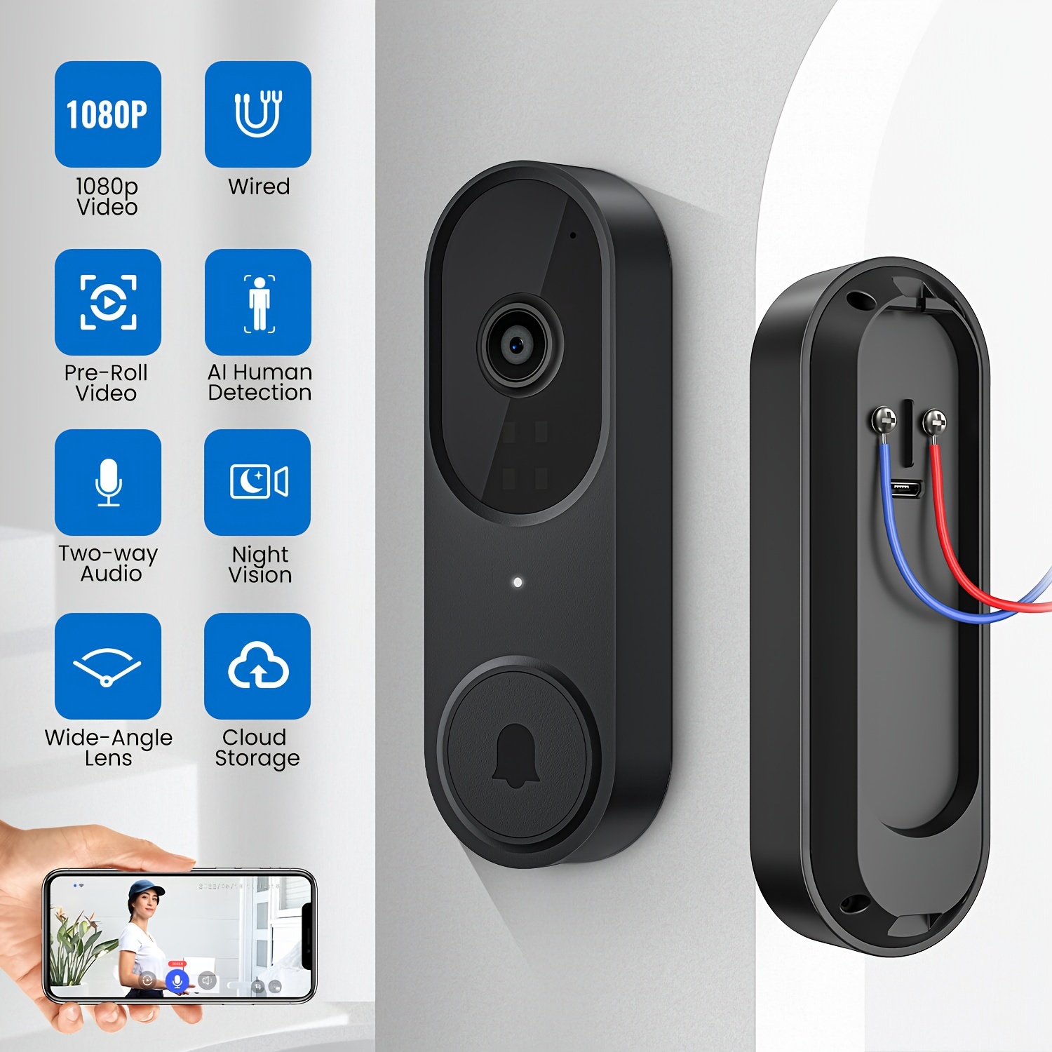 Closed Circuit Doorbell Camera Temu