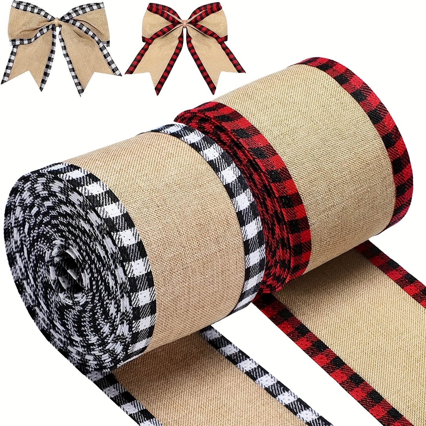 1pc, Valentine's Day Ribbon Wired 2.5inch X 5 Yards,buffalo Plaid Ribbon  With Wire For Valentine's Day Anniversary Diy Wreath Crafts, Home Decor,  Scene Decor, Theme Party Decor - Home & Kitchen - Temu