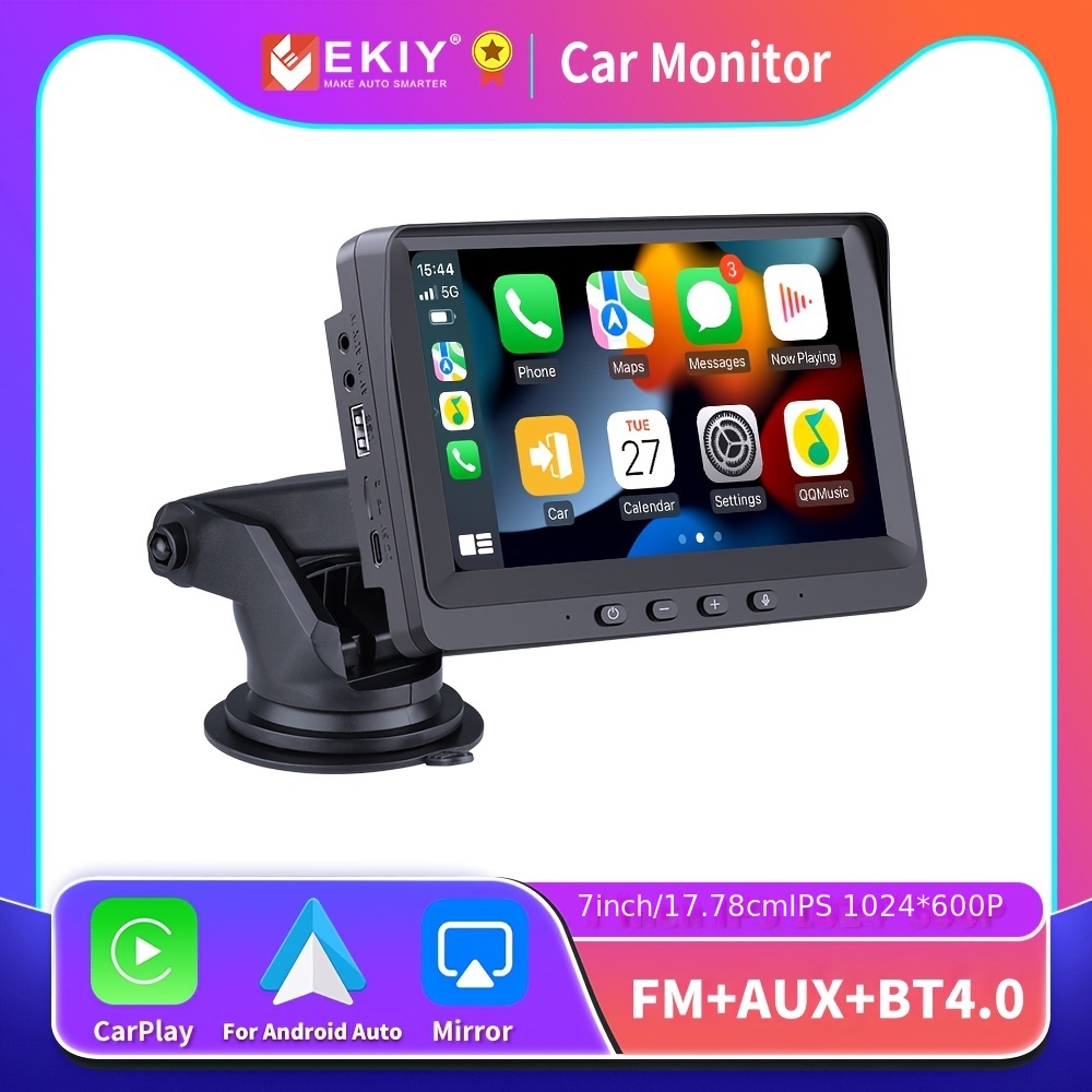 EKIY 10.26 Android 10.0 Dash Cam Rearview Camera Carplay & Android Auto  Smart Player With Voice Control Car Monitor DVR ADAS FM