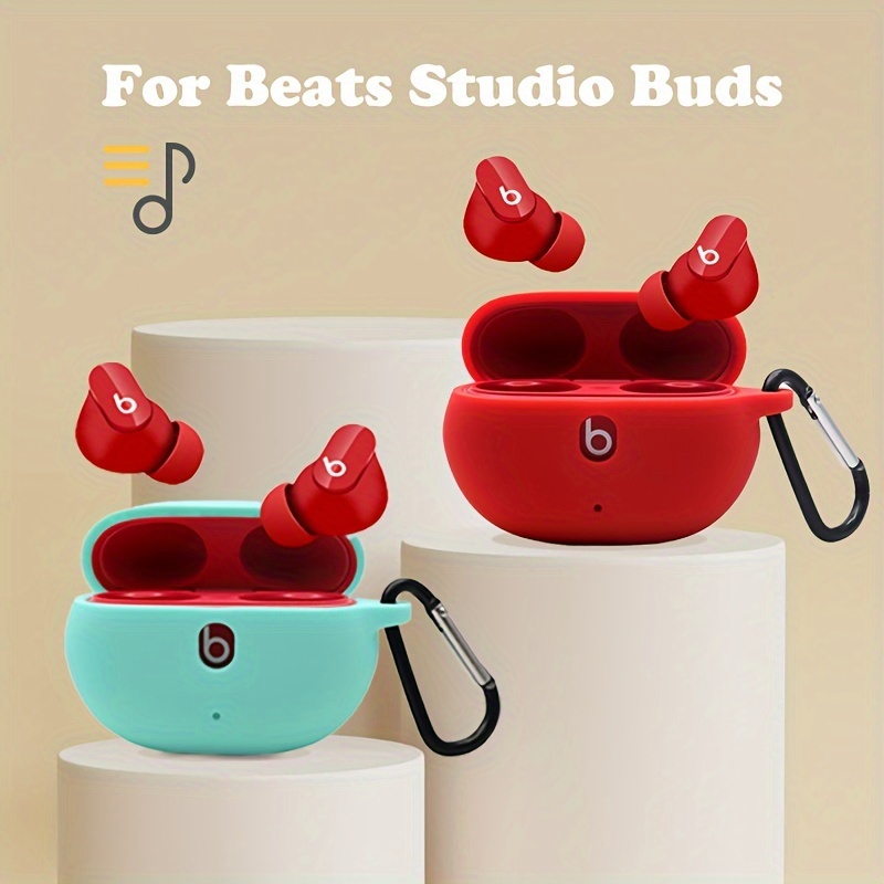 Beats Studio Buds Case, 3D Cute Cartoon Kawaii Character Soft Silicone Case  Cover for Beats Wireless Earbuds Anime Skin with Keychain Accessories for