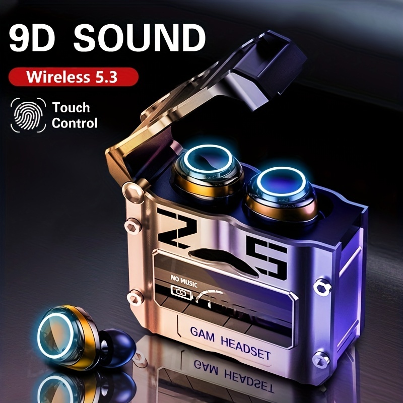Compre M6 Mini Auriculares Bluetooth Transparentes Auriculares Hifi Sound  Touch Control TWS Auriculares - Blanco en China