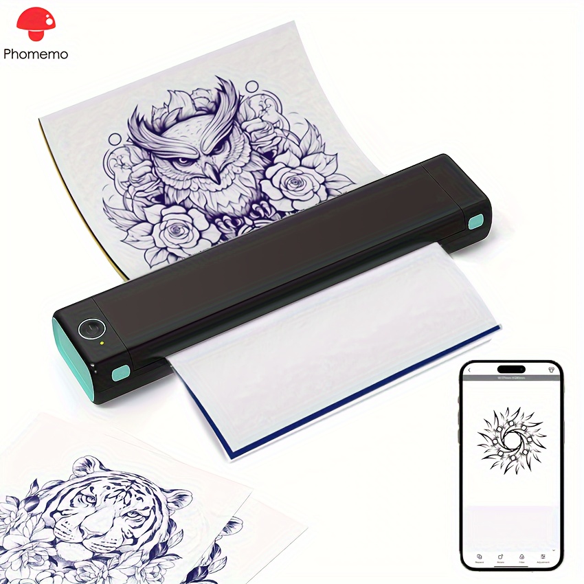 Tattoo Transfer Paper, Stencil Paper for Tattooing A4, Tattoo Stencil Paper  with 4 Layers for Tattoo Supplies, Compatible with phomemo Thermal