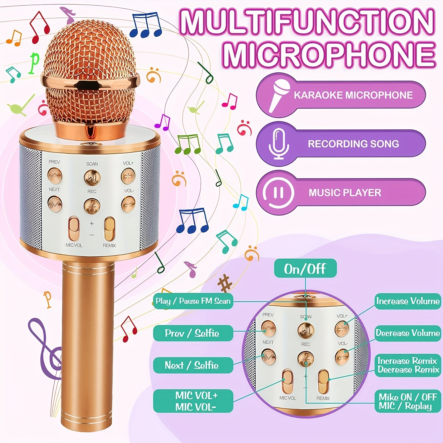 Karaoke Microphone - Temu