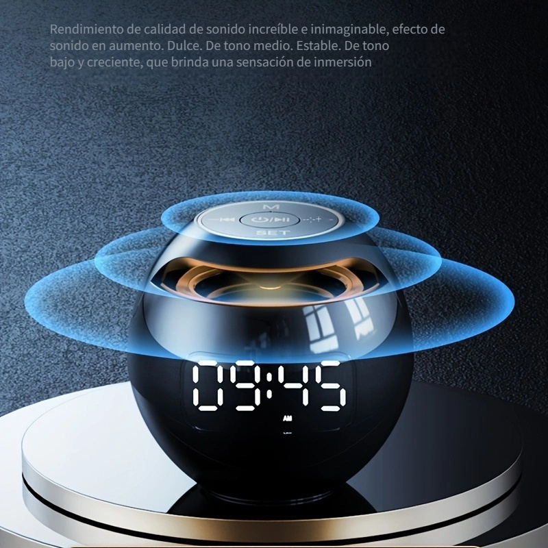 Geevon Reloj despertador digital pequeño con luz nocturna inteligente con 2  alarmas de pitido crecientes, temperatura interior, reloj de viaje a pilas