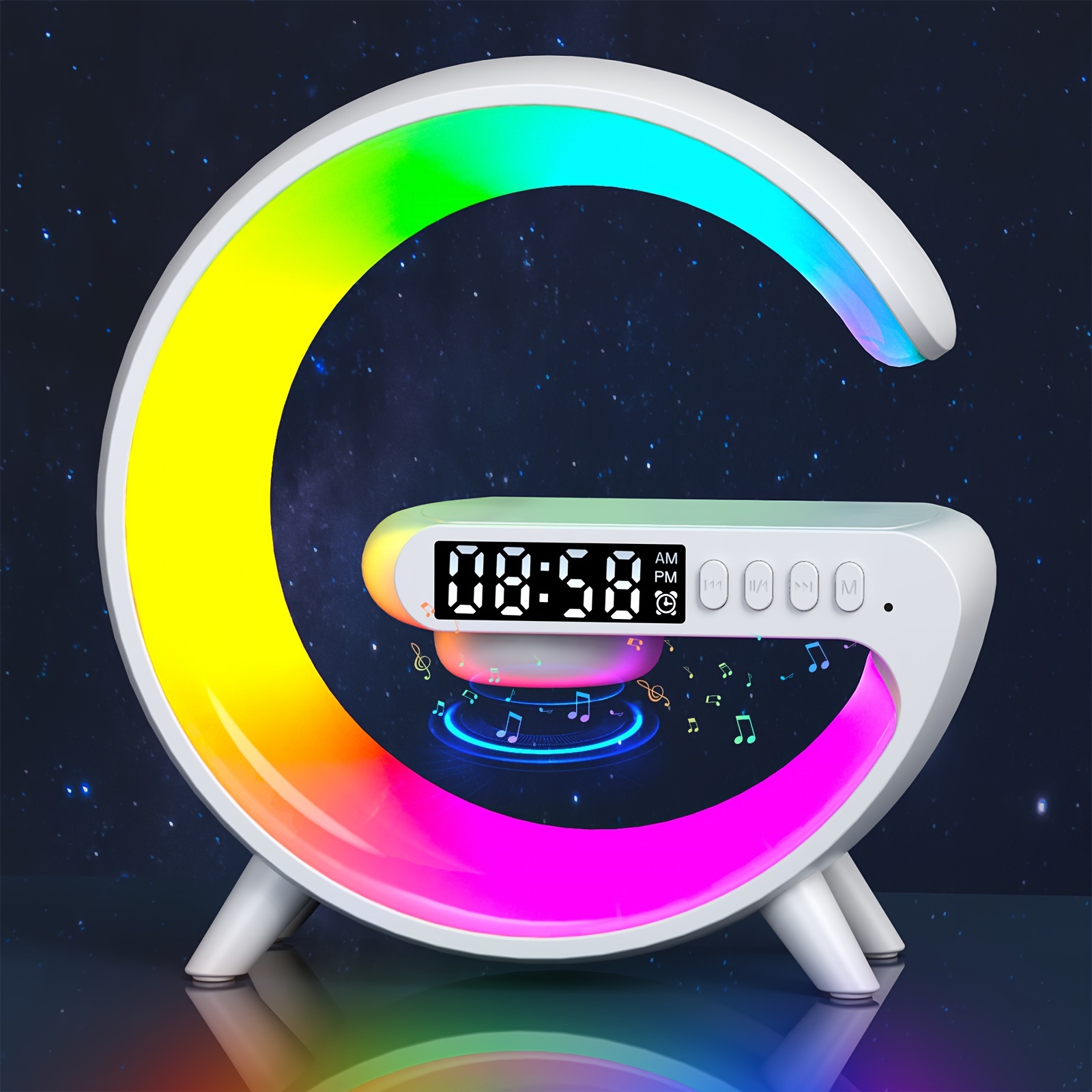 Rhythm Rgb Light Bar Smart Light Sunrise Alarm Clock Wake - Temu