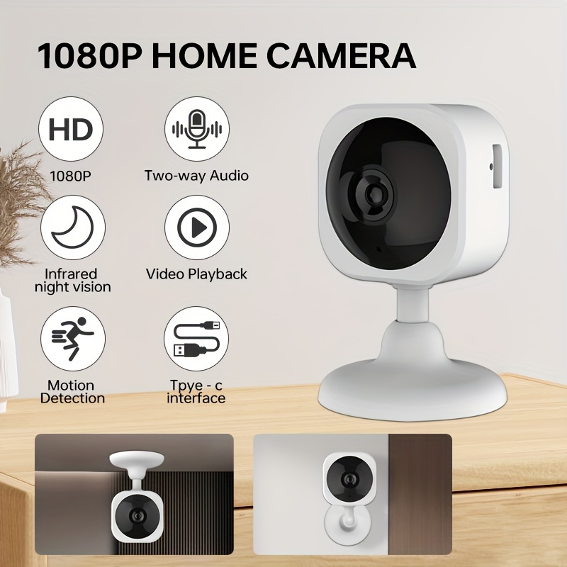  Spy Camera Hidden WiFi Mini 4K Wireless Indoor IP Cam Secret  Nanny Security Surveillance for Baby Pet with Phone App AI Human Detection  Alarm Push Cloud/64GB Night Vision 100 Day