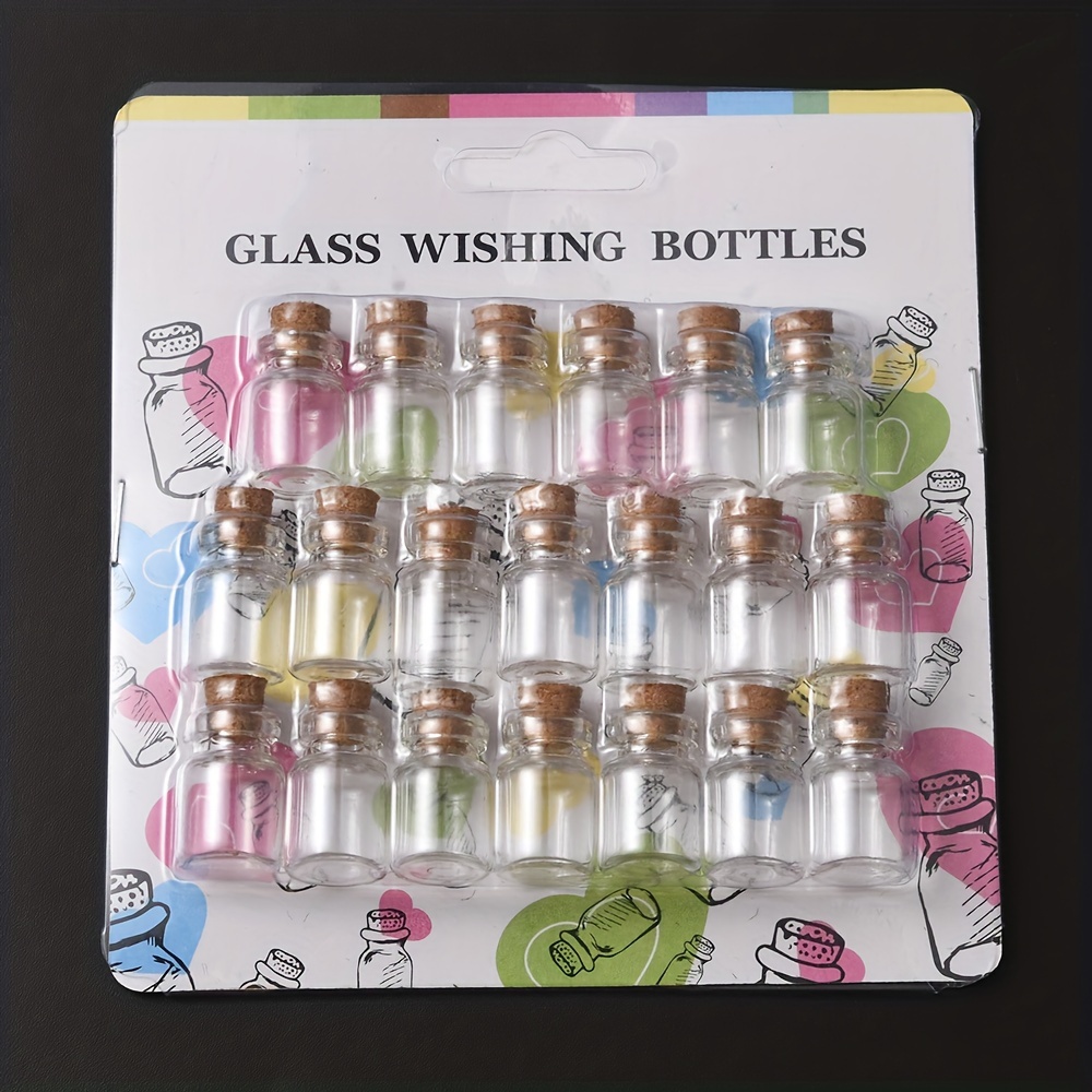 Mini Clear Glass Bottles 8 Shapes Wishing Drift Portable - Temu