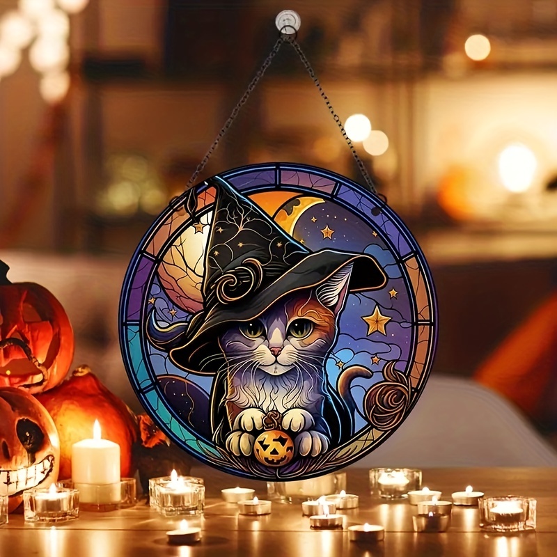 Mini balai de sorcière en paille avec pendentif étoile de cristal,  décorations pour Halloween Wicca autel