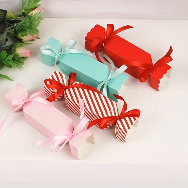 3pcs Flower Lollipop Decorative Cardboard Creative Small Red Flower  Lollipop Wrapping Paper Wedding Birthday Candy Packaging