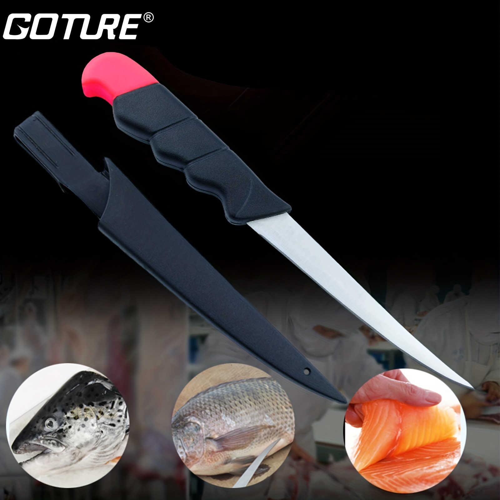 Fishing Fillet Knife Boning Knife 3in1 Professional for Filleting Fish