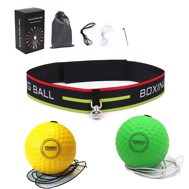 Perfect Life Ideas React Reflex Ball - Boxing Gifts for Men and Women -  Boxing Reflex Ball Headband Set with Elastic Headband Punching Ball to Work