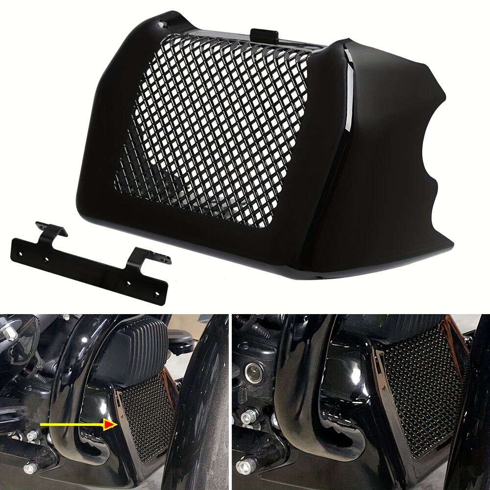 Parabrisas universal de metal para motocicleta, deflector de viento,  pantalla frontal con soporte para moto 5 -7 LED faro