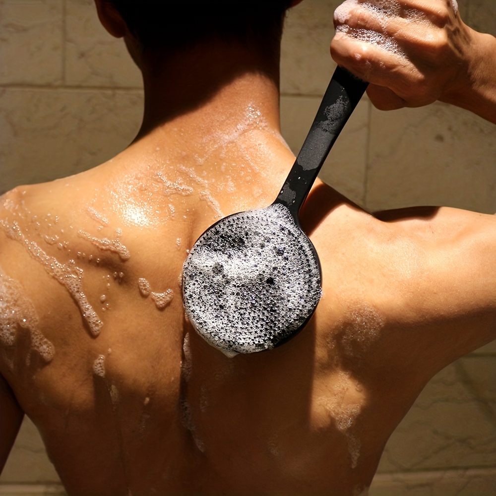 Estropajo de silicona para ducha – Estropajo corporal de silicona, cepillo  de silicona para baño de silicona, estropajo corporal de silicona para uso  en ducha