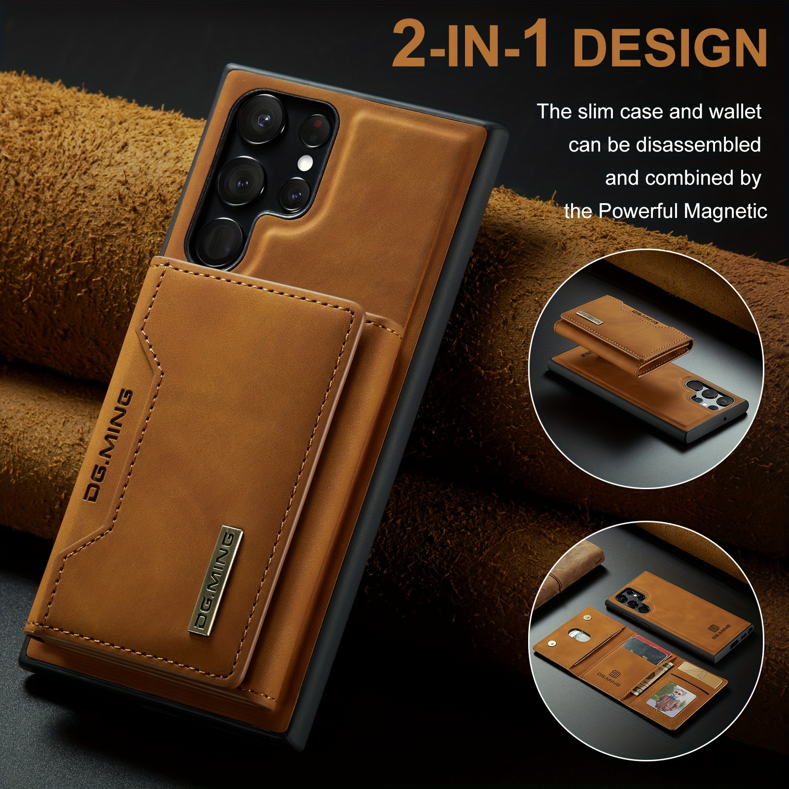 For Samsung S23 Ultra Case For Samsung S23 Ultra Capa Shockproof TPU Back  Leather For Fundas Samsung Galaxy S23 Ultra Plus Cover