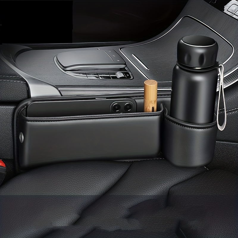 Leather Car Seat Storage Box - Temu