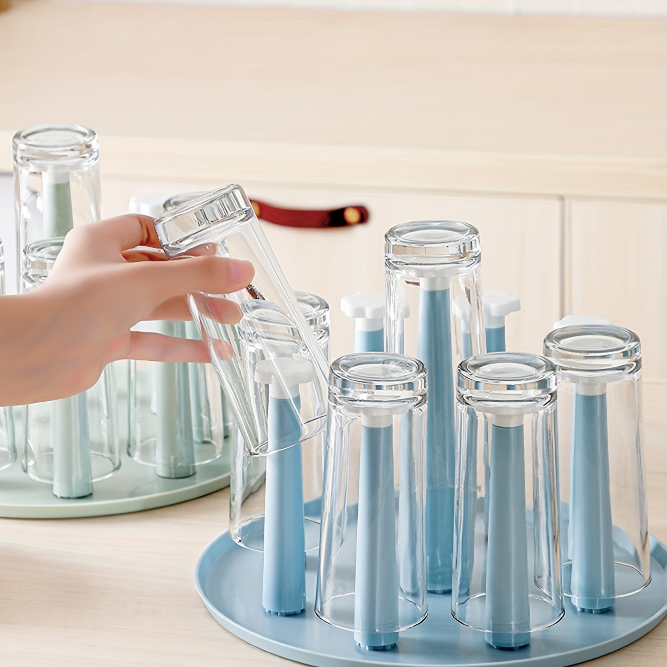 Mug Holder Cup Drying Holder Stand Glass Bottle Drying Rack for Cabinet 