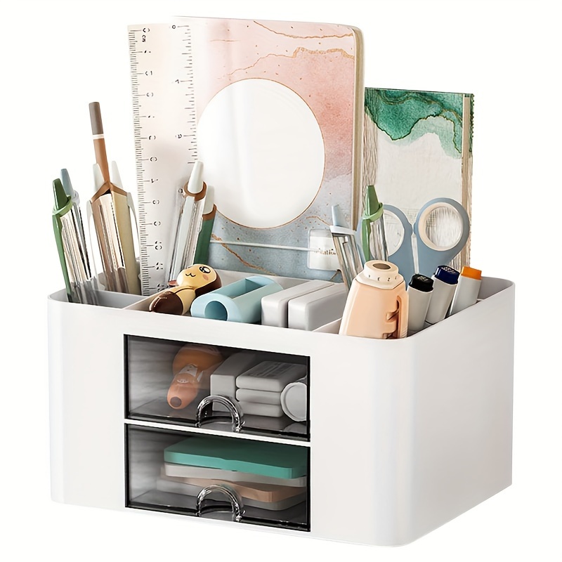 1pc Storage Box Cute Desktop Drawer Organizer Box Student Desk Jewelry  Cabinet Desk Small Storage Rack