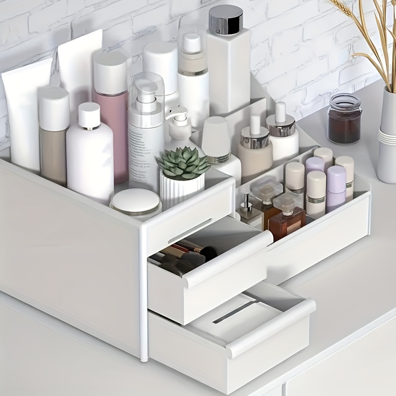 Bathroom Corner Makeup Organizer Large capacity Skincare - Temu