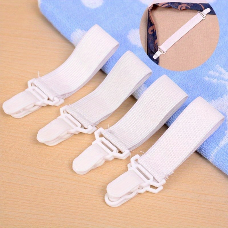 Bed Sheet Holder One Elastic Band with Fastener Fits All Mattress