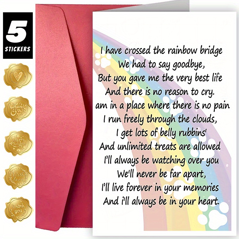 Rainbow Bridge Envelope Seal Stickers