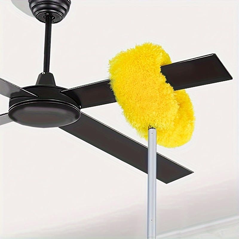 Blade Maid Ceiling Fan Cleaner- Cleaning Tool with 3 Foot Extendable Pole, Cleaning Head, Reusable Fiber Duster, & Flexible Brush