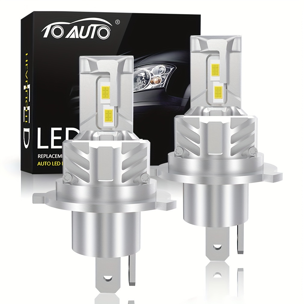 H4 9003 Ampoules Phare Voiture Led 100w 24000lm 6000k Blanc - Temu