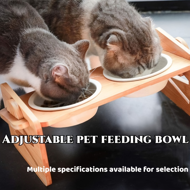 Multi Heights Folding Feeder Raised Dog Cat Bowls Adjustable - Temu