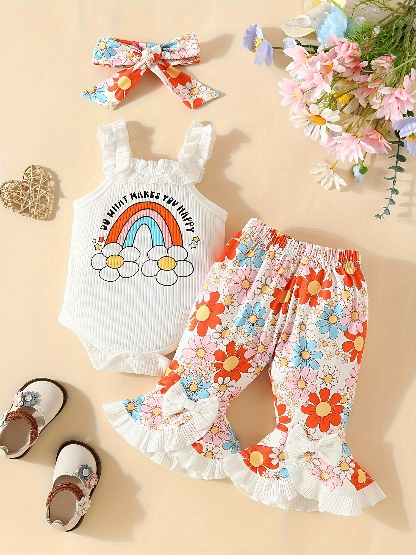  Ropa de verano boho para bebé niño y niña, 3, 6, 9, 12, 18 meses,  camiseta de manga corta y pantalones cortos, conjuntos de trajes de punto  gofre, Beige : Ropa, Zapatos y Joyería