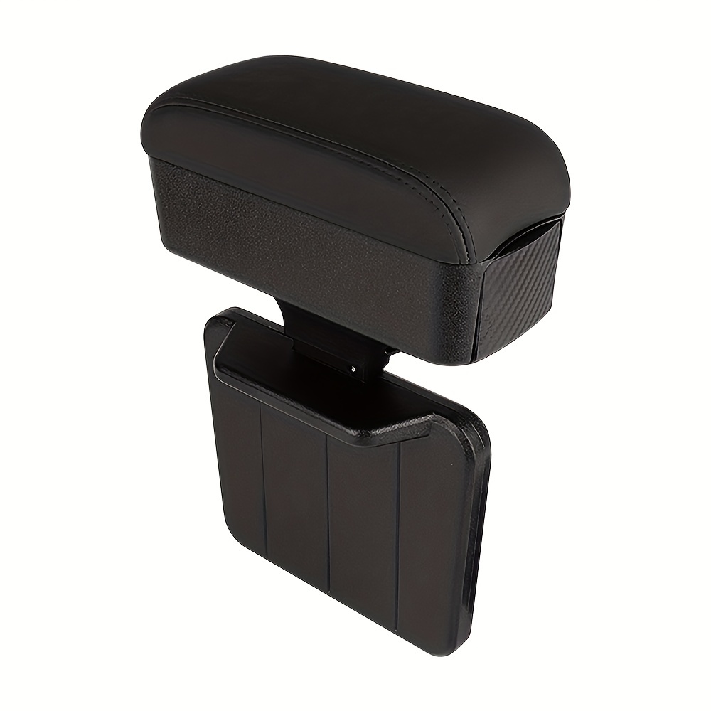 Car Armrest Storage Box Universal Armrest Extender Console Storage Case  Center Armrest Adjustable Arm Relaxation Support Pad,Black