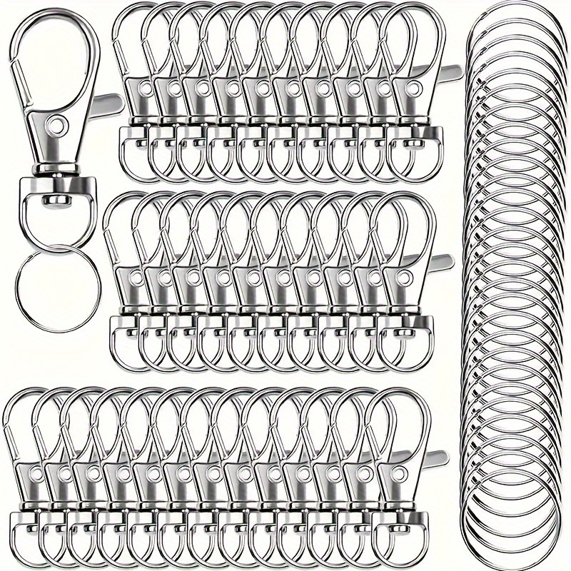 225PCS Clear Keychains for Vinyl Kits Including 5 Shapes 5 Acrylic