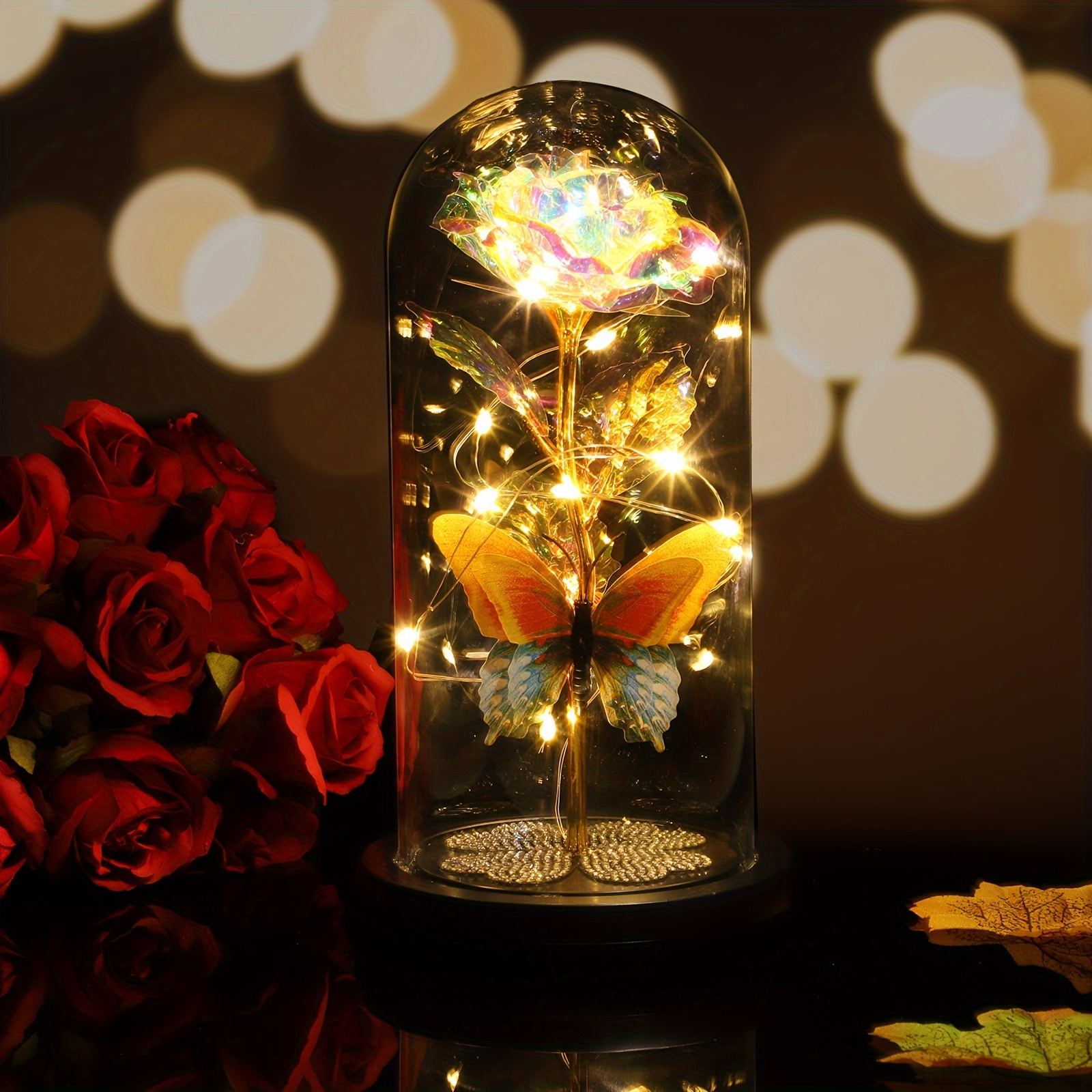 Gradient Flash Inmortal Flor Lujo Artificial Diamante - Temu Chile