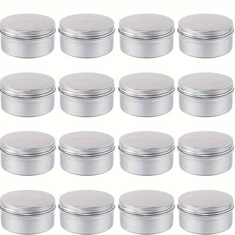 4oz Candle Tins With Lids,Black Candle Jars,,Candle Making Jars Dry Storage  Tins For Tea Candy Spice Gifts (Black), Cans4oz(12Pack, Black)