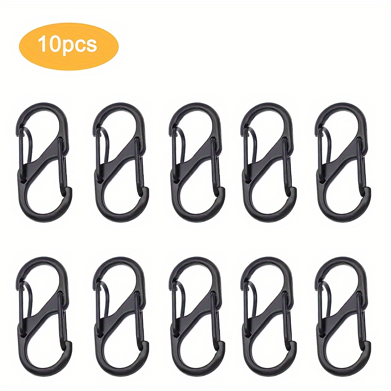  Abaodam 40 Pcs Spring Buckle Black Carabiner Clip Mini  Carabiner Clip Outdoor Mountaineering Tools Climbing Carabiners Tiny  Carabiner Backpack Clips Mini Tools Zinc Alloy Key Ring : Sports & Outdoors