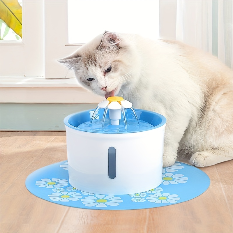  Fuente de agua para gatos: fuente de agua para gatos de  interior, fuentes de agua para gatos de 67 onzas/2 litros para beber, fuente  de agua para mascotas, ultra silenciosa, fuente