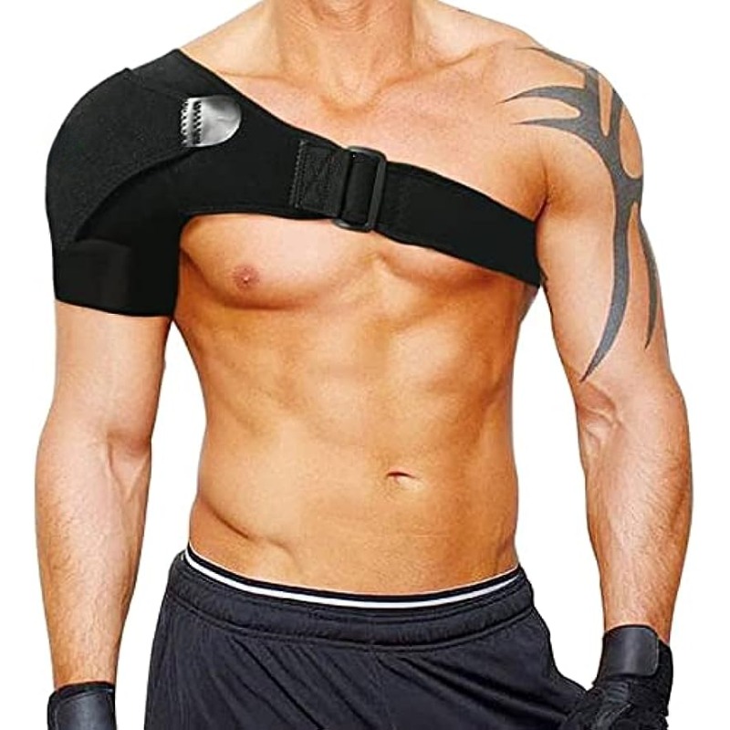 Lightweight Right Shoulder Support Brace for Rotator Cuff Pain  ReliefAdjustable Neoprene Shoulder and Arm Wrap to Alleviate Dislocated AC  Joint Pain