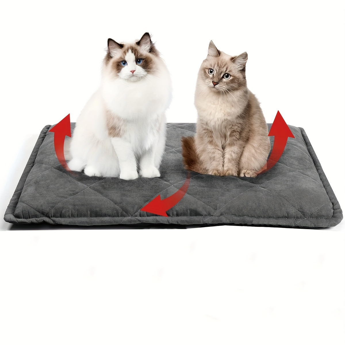 Pressure sensitive clearance heated cat bed