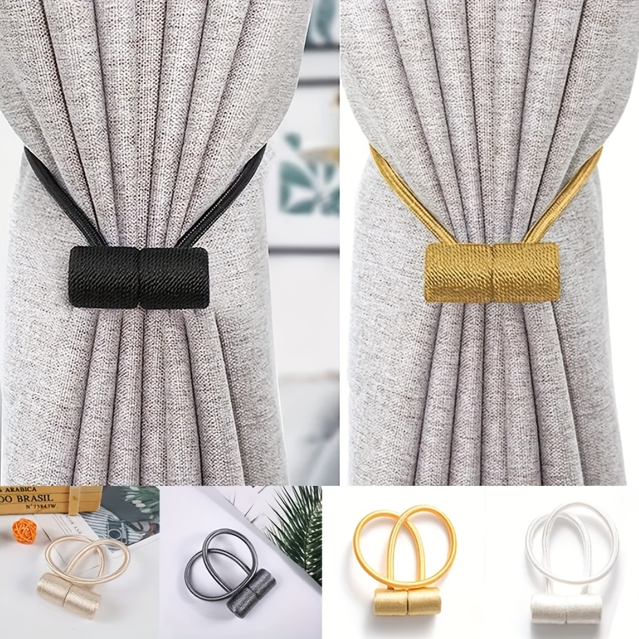 Curtain Tieback Decorative Pearl Magnetic Rope Curtain Tie - Temu