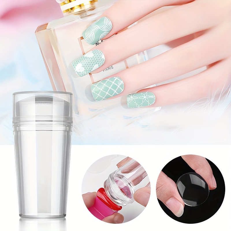 DIY Silicone Seal Soft French Nail Transfer Scraper Set Elastic